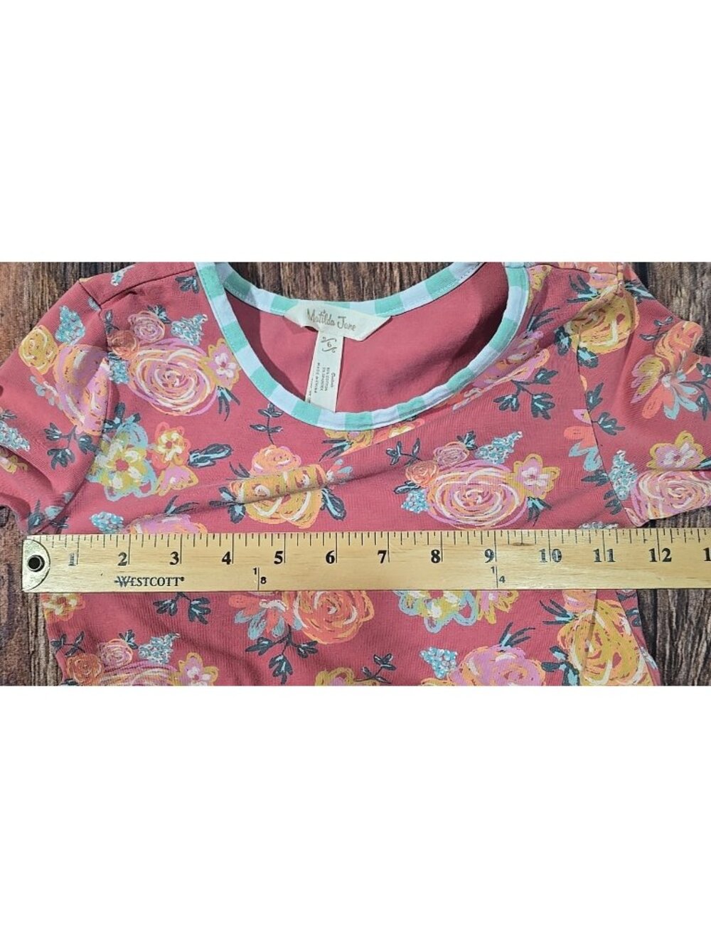 Matilda Jane Wonderment Rosie Posie Dress Whimsical Ruffles Stretch Girl's 6 - Picture 6 of 10